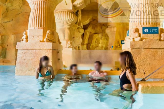 Hotel + Caldea Spa 4H : Massage , bains Thermoludique & Origine
