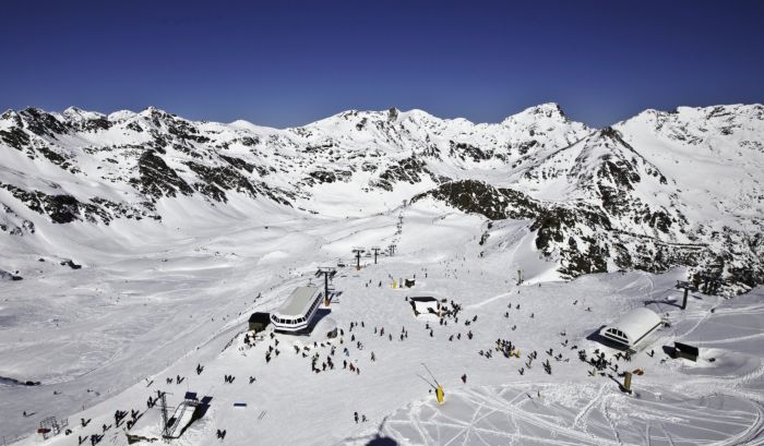 Station ski Arcalis zone haute du secteur La Coma