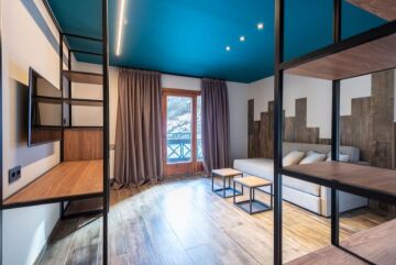 Chambre Junior Suite double ou familiale Htel Ushuaia Arinsal vue 2